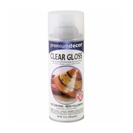 General Paint Spray Paint, Clear, Gloss, 12 oz 792264